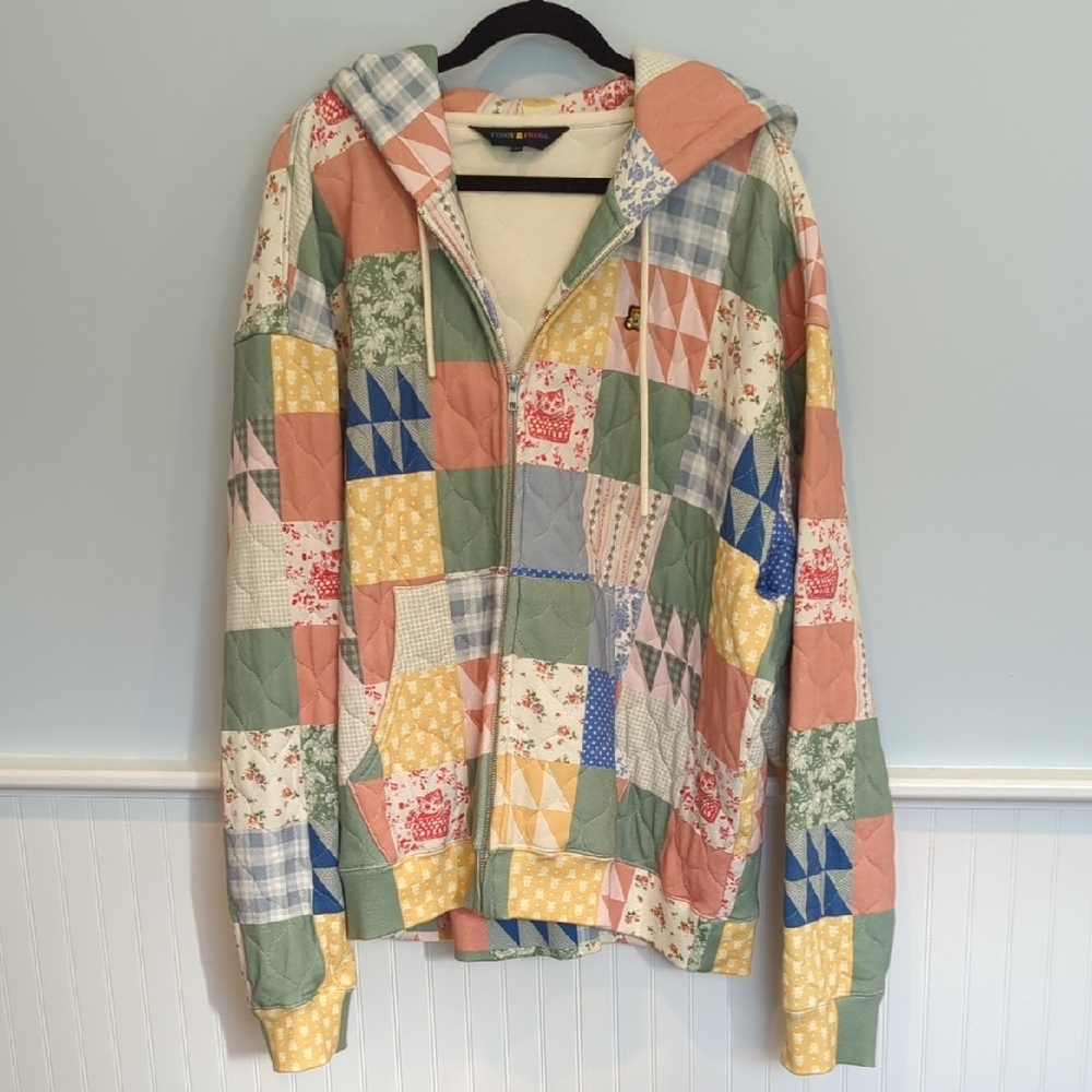 LIMITED RELEASE Teddy Fresh Colorful Patchwork Hooded Jacket